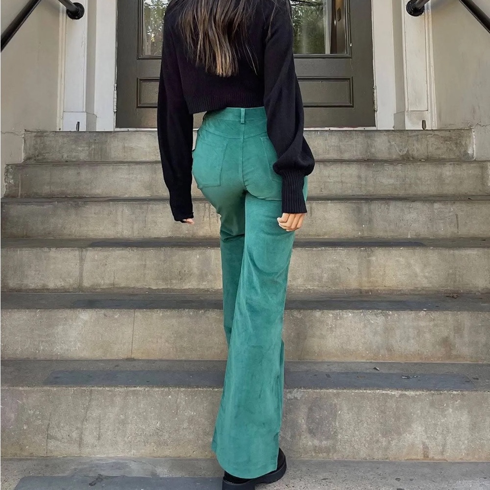 Princess Polly Nadia Pant Green Jeans Size 0